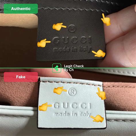 gucci marmont zip around fake vs real|how to check gucci marmont bag.